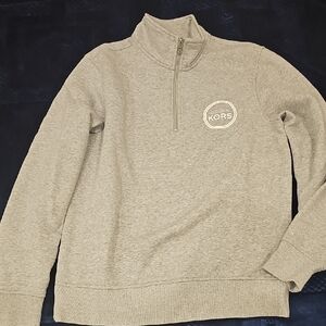 Michael Kors Men's Beige Zip-Up Sweater
